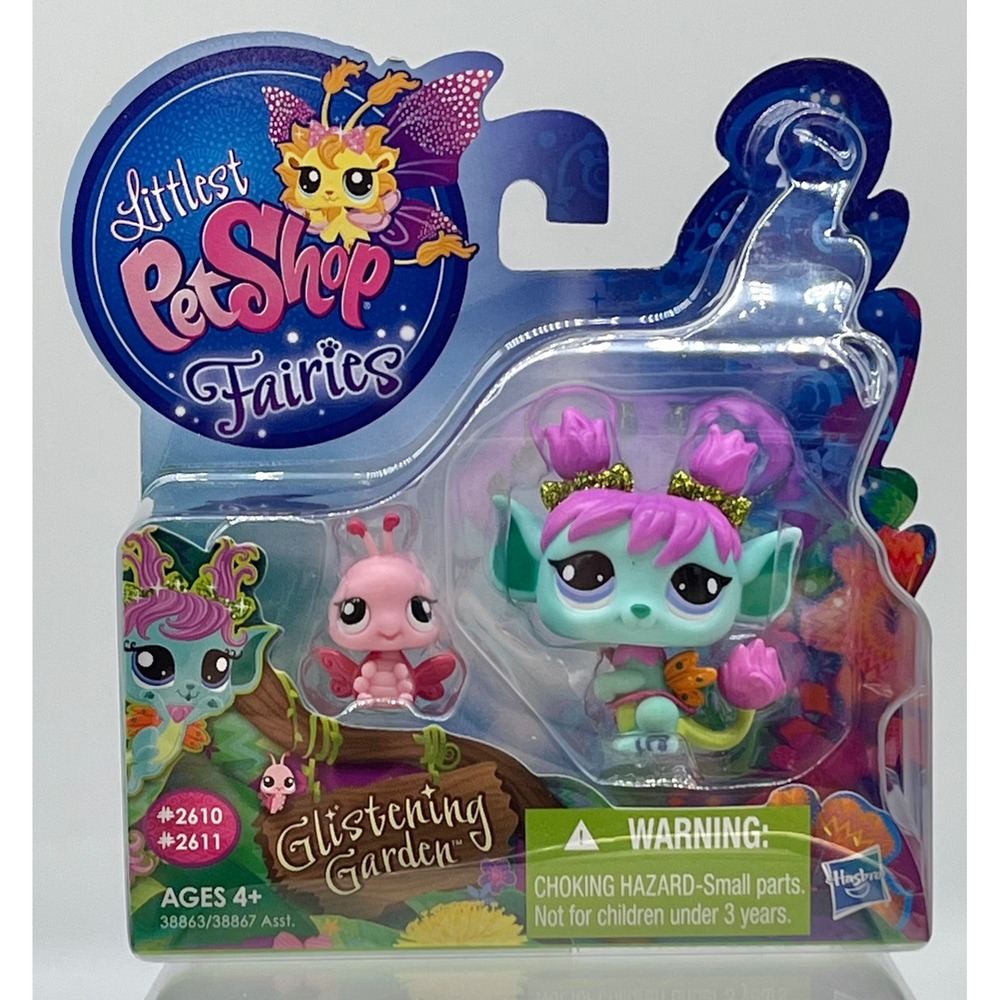 2011 Littlest Pet Shop Fairies-Glistening Garden #2610 #2611 NIB